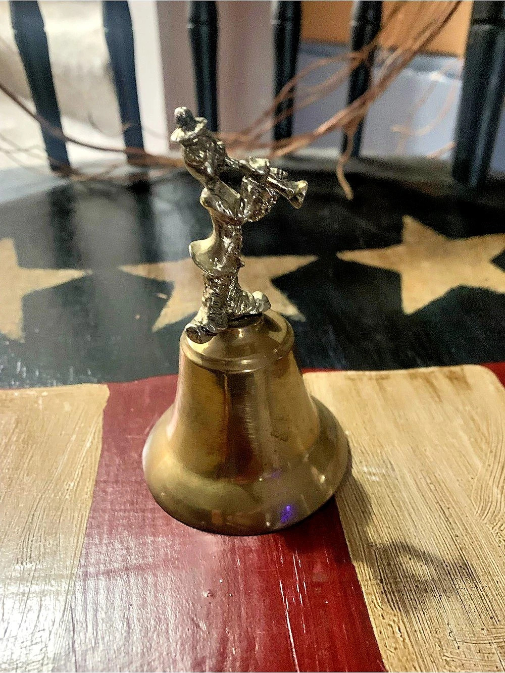 Figurine Bell Decor in brass